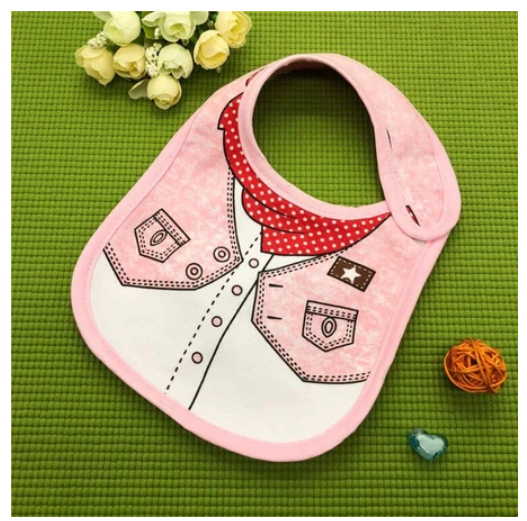 Cotton 3-Layer Cartoon Baby Bib B1
