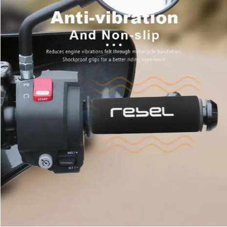 Handle Bar Grip Sponge Motorcycle Grip Comfort Shockproof for Honda CMX 1100 Rebel 500 300 CMX500 CMX1100 2017-2023 Accessories