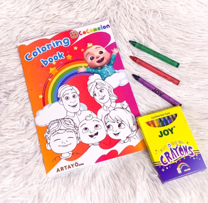 Coloring books for kids Cocomelon 12 pages