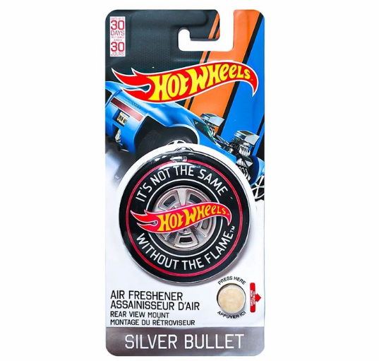 Hot Wheels 3D Air Freshener Vent Mount 21g AF532325 (Silver Bullet) Car Freshener