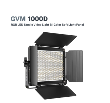 Gvm 1000d Rgb Led Studio Video Light Bi-Color Soft Panel