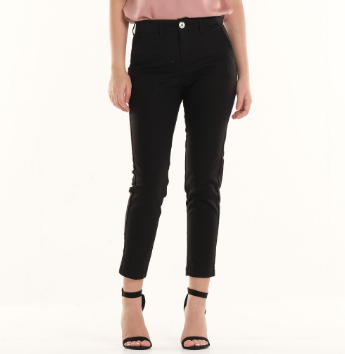 Lee High Waist Trousers for Women in Black