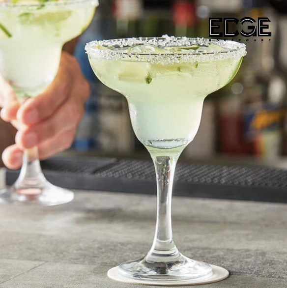 Edge Houseware Crystal Clear Margarita Glass Set of 2 Stemware 290ml and 190ML