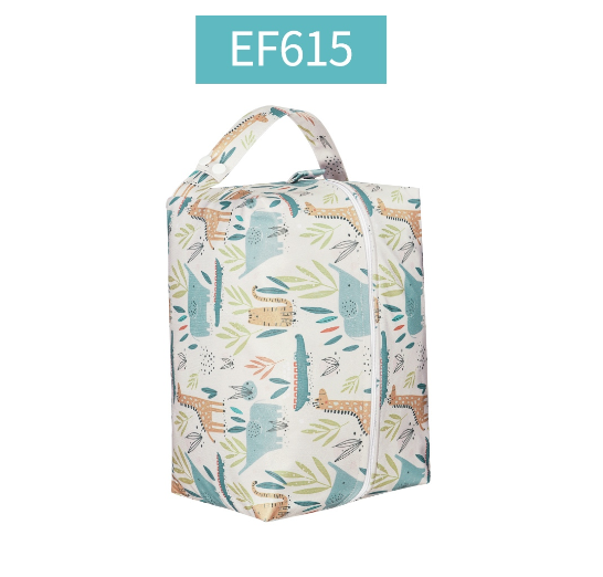 Happyflute Baby Diaper Pods Reusable Waterproof Fashion Prints Wet Dry Cloth Wet Bag Mums Storage Travel Nappy Bag C16