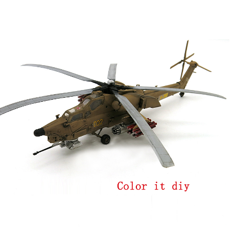1/72 Plane Model Mi-28 Havoc Anti-Tank Attack Helicopter Military Assembly Model Toys