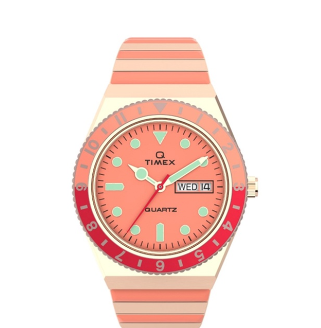 Timex Q Dolce Vita Two Tone Stainless Steel Analog Quartz Watch For Women TW2V38600 STYLE