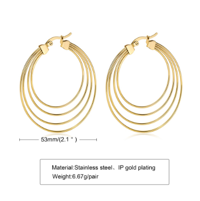 Hypoallergenic Stainless Steel Huggie Hoop Earring for Women