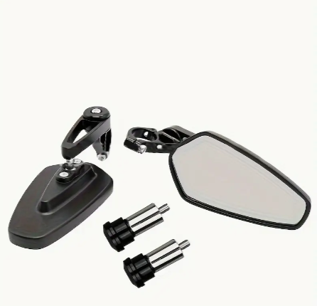 7/8" 22mm Handlebar Side Mirrors Motorcycle Modified All Aluminum Handlebar Mirror Reverse Mirror Rear View Mirror