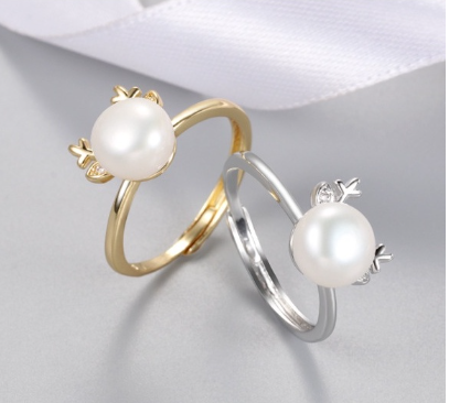 Natural Freshwater Pearl Ring Adjustable Style
