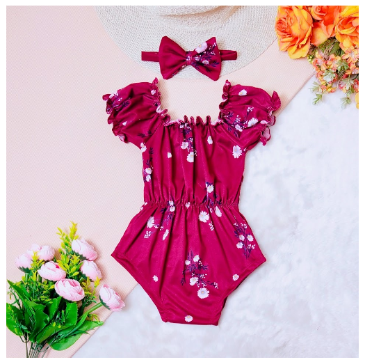 Candy Puffed Lettuce Baby Onesie with Turban 0-12 Months 9