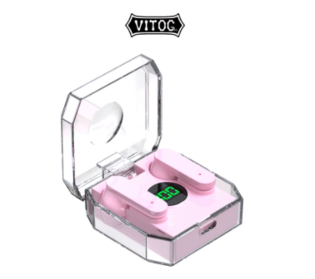 Vitog Transparent K30 Wireless Bluetooth Earbuds HiFi Music Earphones With Mic Headphone Sports Waterproof Headset