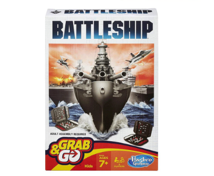 Hasbro Games Battleship Grab and Go Tabletop Multiplayer Game