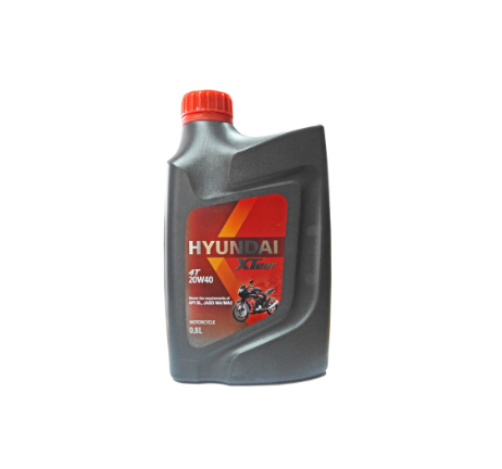 Hyundai Xteer 4T API SL JASO MA/MA2 20W40 Synthetic Motorcycle Engine Oil (0.8 Liter)