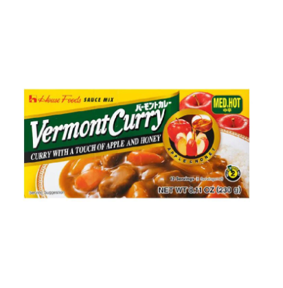 House Foods Vermont Japanese Curry Med Hot 230g