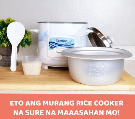 Astron MRC-0605 0.6L Rice Cooker | 3 cups | 350W | 2-3 persons | free paddle | small rice cooker