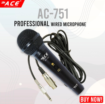 ACE ac-751 Professional Uni-Directional Wired Microphone