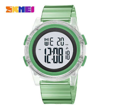 Skmei 1997 Watch for Women Fashion Trend Single Display Waterproof Digital GREEN