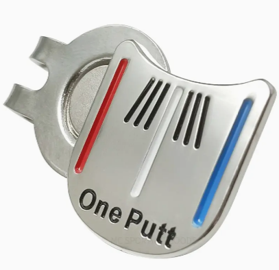 Golf Putter Ball Marker With Magnetic Hat Clip, Putting Alignment Aiming Tool Golf Ball Mark