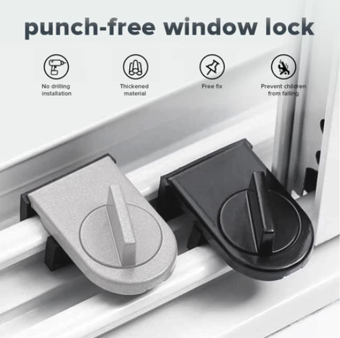 Japan Quality Safety Security Anti-theft Sliding Auxiliary Window Limiter Lock Sash Stopper