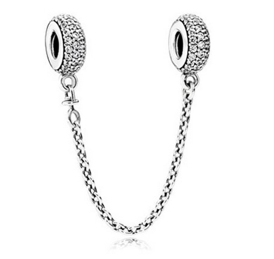 925 Silver Trinkets Balloon Charms Beads for Bracelet Pan Security Chain d039