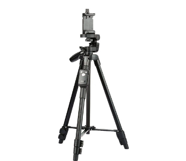 Yunteng VCT-5208 Aluminum Alloy Tripod Stand With Cellphone Holder Smartphone & Camera Devices