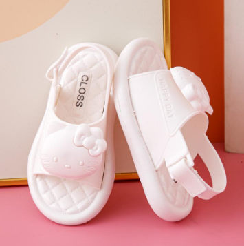 Hello kitty Happy Day Strap Slide Sandal Slipper for Girl Kids 24-35