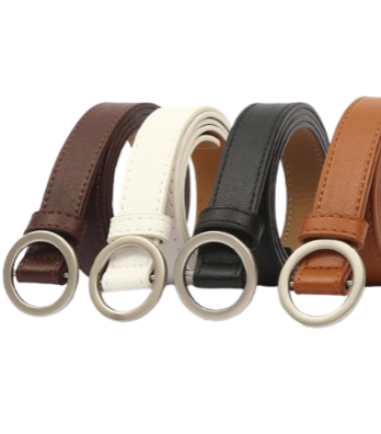 Lovito Casual Plain Basic Nonporous Belt L38ED014 (Black/Coffee/Brown)