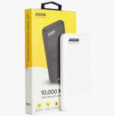 Jaguar Electronics PB177 10000mAh Power Bank Dual USB Output - Technopop PH