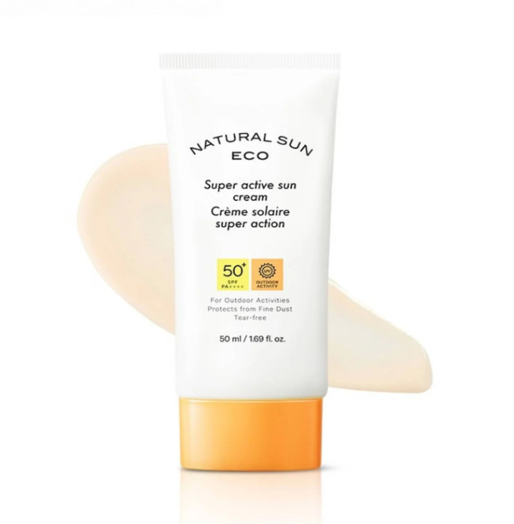 The Face Shop Natural Sun Eco Super Active Sun Cream Spf50+Pa++++ 80ml