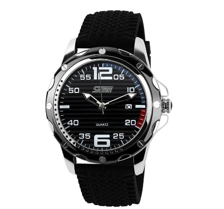 Skmei S0992 Waterproof Men Quartz Watch B SILICONE STRAP