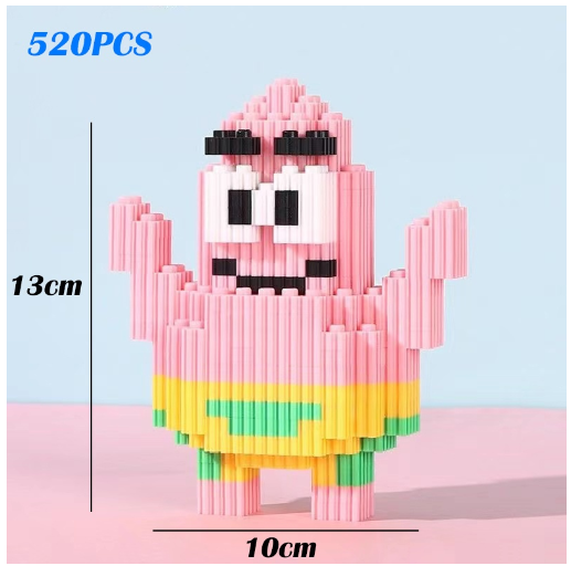 Lboyu One Piece Luffy Toys Cute Block Mini Character Building Block Children's Education Game 18