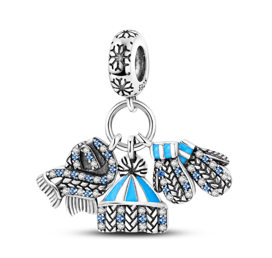 25 Sterling Silver Dog Bone Charm Suitable For Pandora Bracelet DIY 004