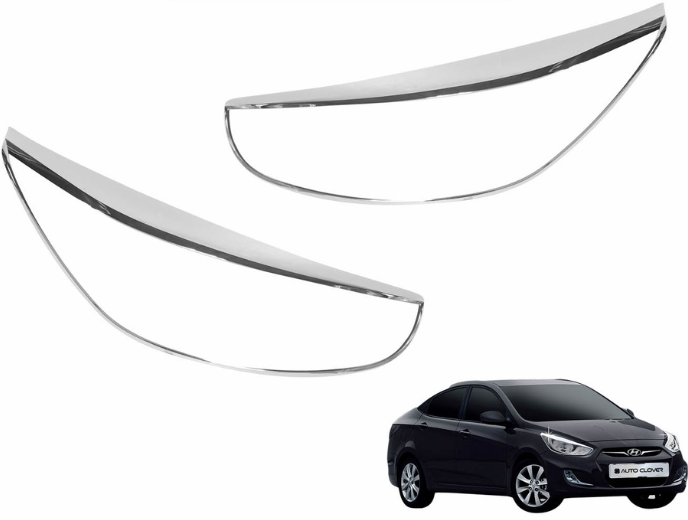 Auto Clover Head Lamp Garnish 2pcs Set B722 For Hyundai Accent 2010 - 2011 Car Exterior Accessories