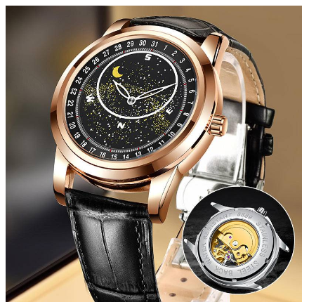 Men's Watch Automatic Authentic Business Waterproof Mechanical Luminous Stainless Steel Watch For Men Original 4