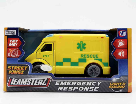 Teamsterz 5” Emergency response Yellow Ambulance Car