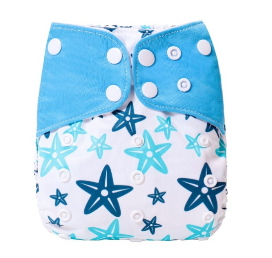Reusable Waterproof Diaper With Single Size Print D5