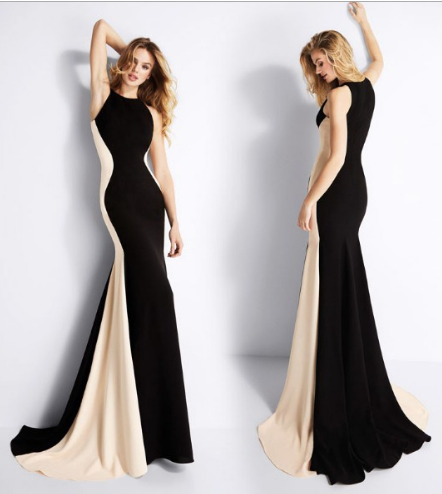 European Sleeveless Long Halter Dress Mermaid Bodycon Dinner Evening Gown Dress