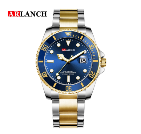 ARLANCH Watch for men Quartz Watch Waterproof Luminous Calendar Stainless Steel Strap AR-306 3