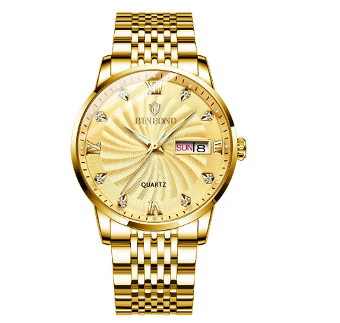 Binbond Original Luxury Watch Fashion Waterproof Business Watch Men Stainless Steel Wrist Watch M04