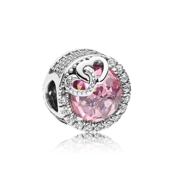 2023 New 925 Silver Pandora Charms Heart Love Family Bracelet Pendant Charm Jewelry S6