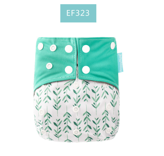 Happyflute Baby Cloth Diapers Double Gusset Bamboo Charcoal Inner Washable Cloth Nappy Without Insert D13