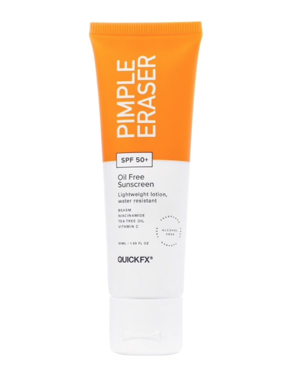 Quickfx Pimple Eraser Oil Free Sunscreen with SPF 50plus 50ml