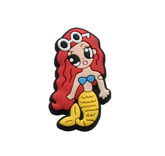 Cute Bear Cat Jibits for Croc Rainbow Jibbits Charm Mermaid Shoe Charms Pins Karol G Singer Jibitz Crocks for Girls Shoes Accessories S10