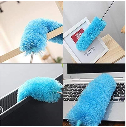 Adjustable Stretch Extend Microfiber Feather Duster Desktop Sweep Household Dusting Brush
