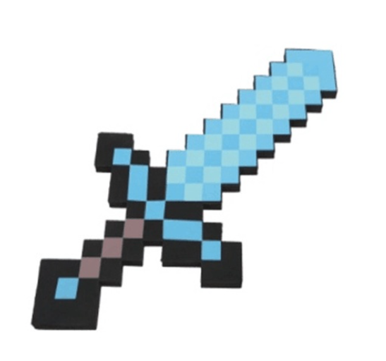 Game Eva Foam Diamond Pickaxe Axe Hamaxe Swords Model Toy Kids Gift Action Figure Toys Cosplay Props A4