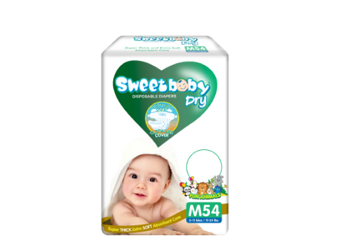 SWEETBABY DRY - JUMBO PACK MEDIUM 54s
