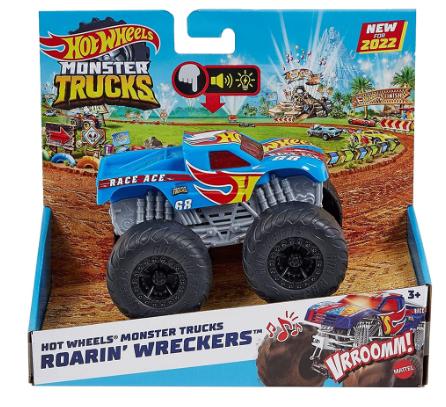 Hot Wheels Roarin Wreckers Monster Truck Race Ace Die-cast