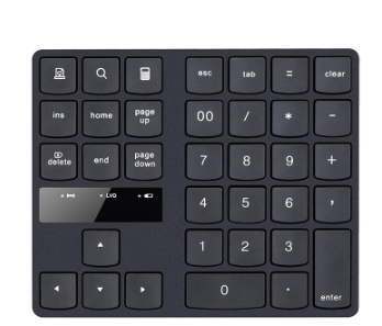 Zeus 2.4GHz 35 keys Mini Wireless Numeric Keypads Numpad For Laptop PC/OS/Android - Rechargeable