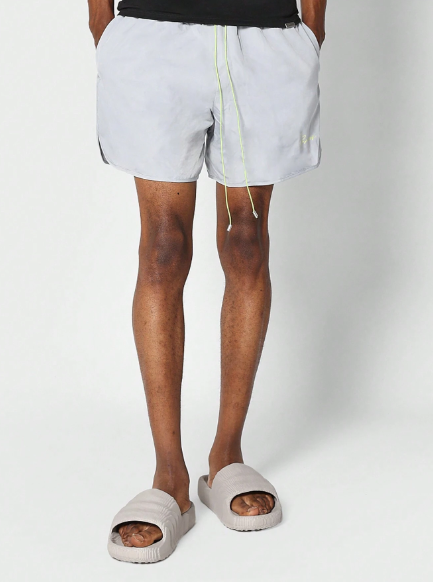 SUMWON Nylon Swim Short With Contrast Drawcords