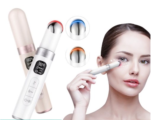 Eye Massager Vibration Hot Compress Relaxing Phototherapy Anti Aging Anti Wrinkle